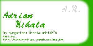 adrian mihala business card